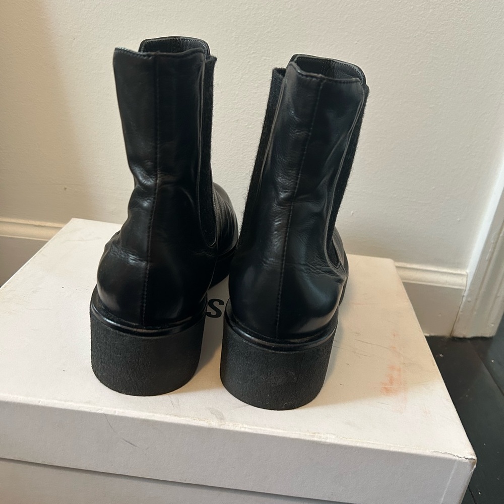 No. 6 Crepe Sole boots in black size 39 - Picture 3 of 6